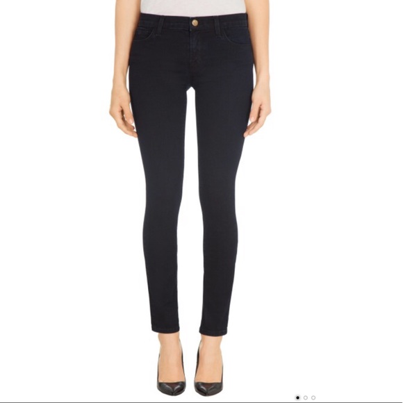 J Brand Denim - J Brand Mid-Rise Dark Wash Skinny Jeans